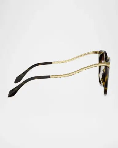 BVLGARI Serpenti Viper 53mm Acetate Cat-Eye Sunglasses | Thumbnail 4