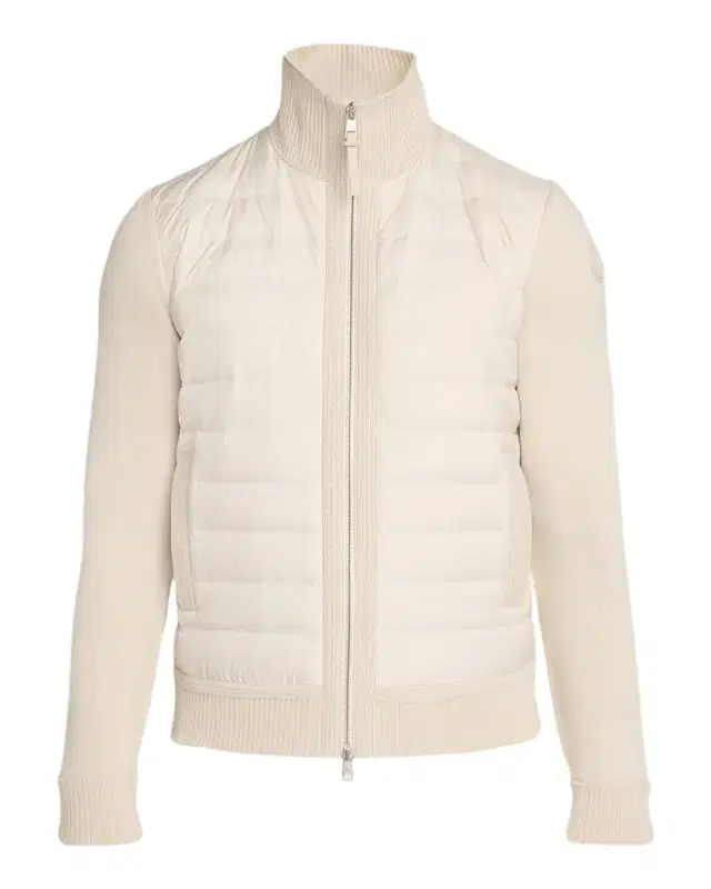 en 's Padded Zip-Up Wool Cardigan