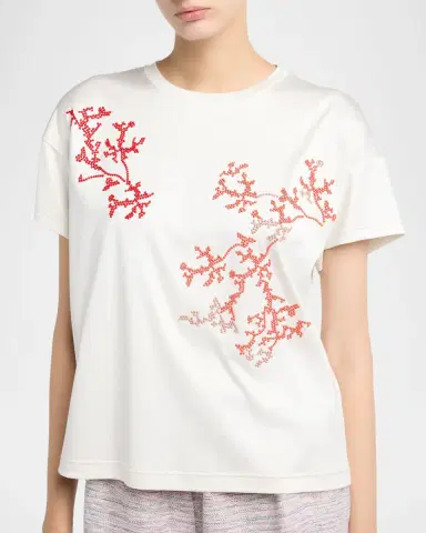 Giorgio Armani Embroidered Short-Sleeve T-Shirt | Thumbnail 5