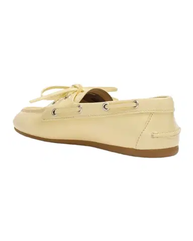 Miu Miu Leather Lace-Up Moccasins | Thumbnail 1