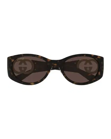 Gucci Crystal-Embellished Logo 51mm Oval Sunglasses | Thumbnail 1 Gucci Crystal-Embellished Logo 51mm Oval Sunglasses | Thumbnail 1