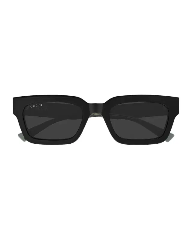 Gucci Men 's GG2069S-001 Acetate Rectangle Sunglasses