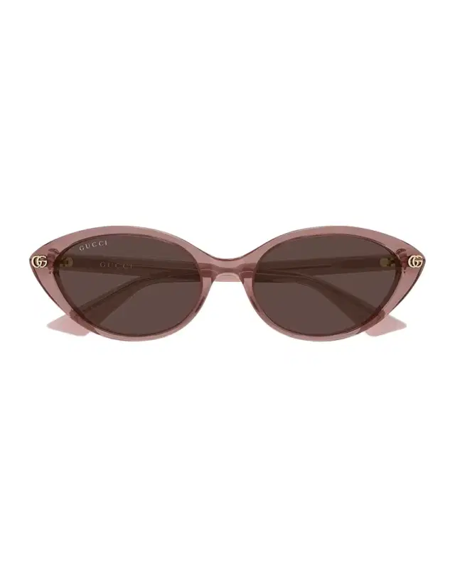 Gucci 54mm Acetate Oval Sunglasses