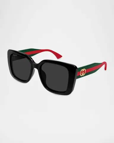 Gucci Web Stripe 55mm Square Sunglasses | Thumbnail 2 Gucci Web Stripe 55mm Square Sunglasses | Thumbnail 2
