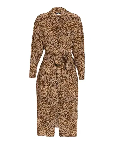 Weekend Max Mara Leopard-Print Silk Crepe De Chine Midi Shirtdress | Thumbnail 1 Weekend Max Mara Leopard-Print Silk Crepe De Chine Midi Shirtdress | Thumbnail 1