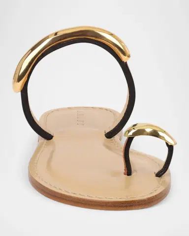 AMANU The Samburu Leather Toe-Ring Flat Sandals | Thumbnail 5