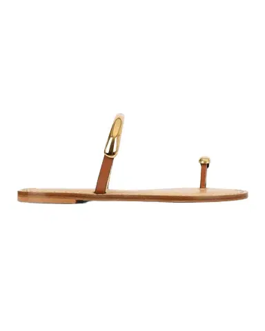 AMANU The Samburu Leather Toe-Ring Flat Sandals | Thumbnail 1