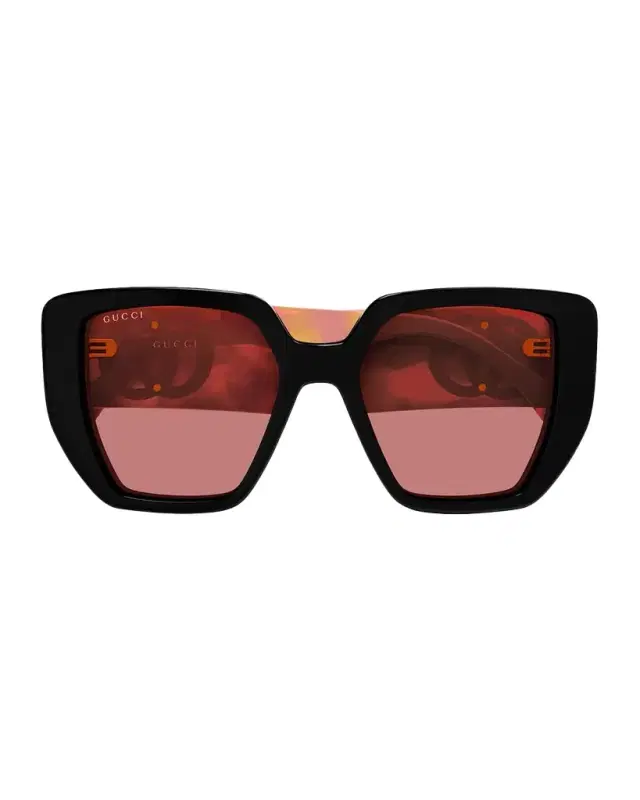 Gucci 54mm Acetate Square Sunglasses
