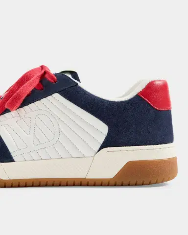 Valentino Garavani Men's Sparry Split Leather & Nappa Low-Top Sneakers | Thumbnail 8 Valentino Garavani Men's Sparry Split Leather & Nappa Low-Top Sneakers | Thumbnail 8