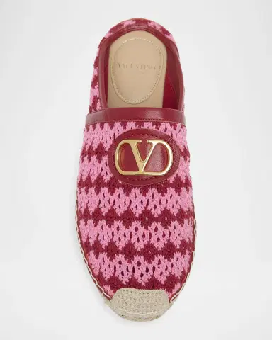 Valentino Garavani VLogo Signature Crochet Espadrille Mules | Thumbnail 6 Valentino Garavani VLogo Signature Crochet Espadrille Mules | Thumbnail 6