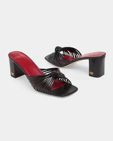 Valentino Garavani 60mm Anne Knotted Leather Mules | Thumbnail 5 Valentino Garavani 60mm Anne Knotted Leather Mules | Thumbnail 5