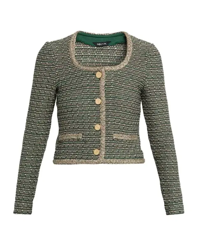 Braid-Trim Tweed Jacket Braid-Trim Tweed Jacket