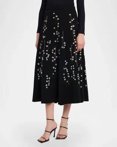 Libertine Sakura Embellished Midi Tulip Skirt | Thumbnail 4