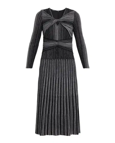Misook Twist-Front Knit Midi Dress | Thumbnail 1