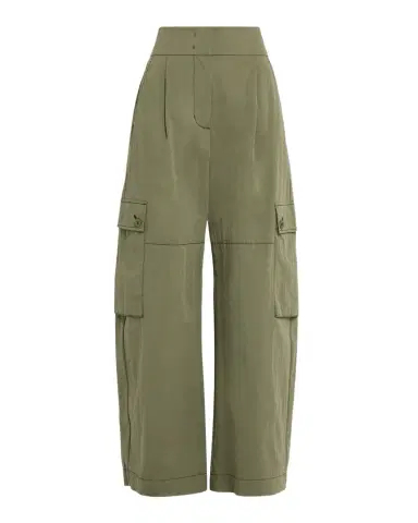 Weekend Max Mara Barrel-Leg Gabardine Cargo Pants | Thumbnail 1 Weekend Max Mara Barrel-Leg Gabardine Cargo Pants | Thumbnail 1