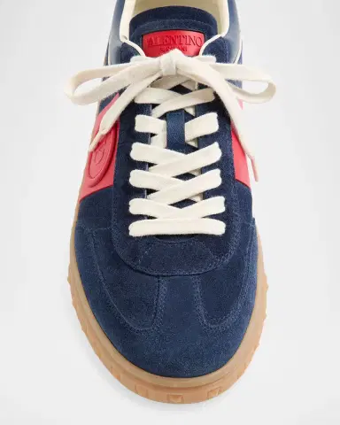 Valentino Garavani Men's Upvillage Leather Low-Top Sneakers | Thumbnail 5 Valentino Garavani Men's Upvillage Leather Low-Top Sneakers | Thumbnail 5