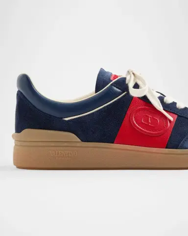 Valentino Garavani Men's Upvillage Leather Low-Top Sneakers | Thumbnail 8 Valentino Garavani Men's Upvillage Leather Low-Top Sneakers | Thumbnail 8