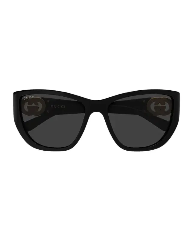 Gucci 56mm Acetate Geometric Sunglasses