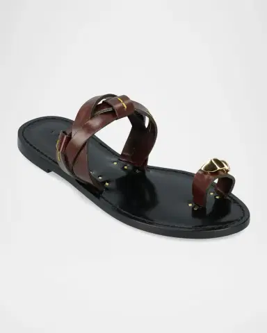 AMANU The Lagos Leather Toe-Ring Sandals | Thumbnail 2 AMANU The Lagos Leather Toe-Ring Sandals | Thumbnail 2