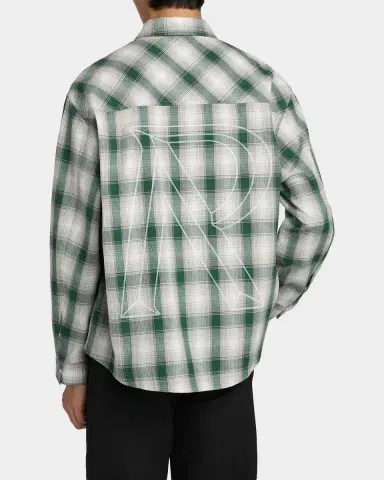 REPRESENT Men's Waffle Flannel Snap-Front Shirt | Thumbnail 2