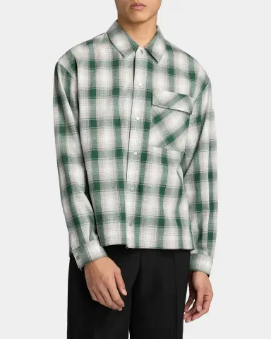 REPRESENT Men's Waffle Flannel Snap-Front Shirt | Thumbnail 3