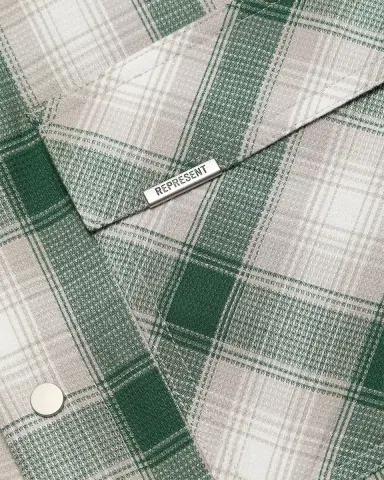 REPRESENT Men's Waffle Flannel Snap-Front Shirt | Thumbnail 5