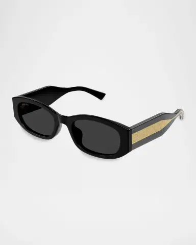 Gucci 55mm Acetate Oval Sunglasses | Thumbnail 2 Gucci 55mm Acetate Oval Sunglasses | Thumbnail 2