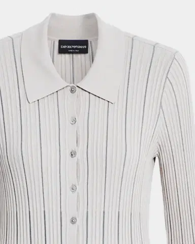 Emporio Armani Button-Front Knit Cardigan | Thumbnail 3 Emporio Armani Button-Front Knit Cardigan | Thumbnail 3