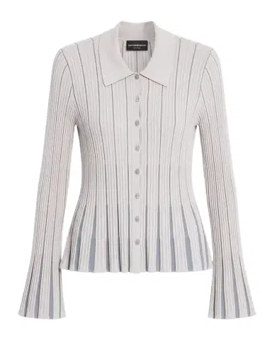 Emporio Armani Button-Front Knit Cardigan | Thumbnail 1 Emporio Armani Button-Front Knit Cardigan | Thumbnail 1