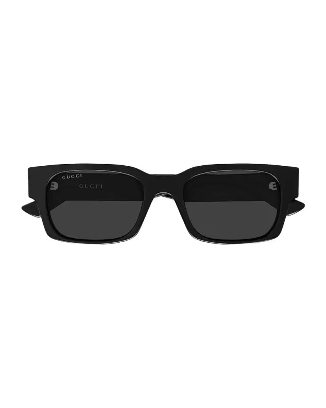 Gucci Men 's GG2084S-001 Plastic Rectangle Sunglasses