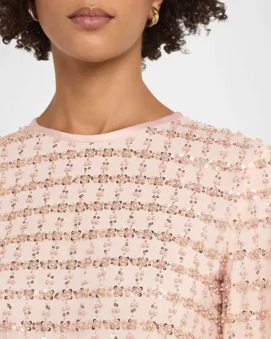 Emporio Armani Bead & Sequin Tulle Shirt | Thumbnail 5 Emporio Armani Bead & Sequin Tulle Shirt | Thumbnail 5