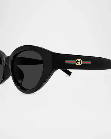 Gucci 52mm Acetate Oval Sunglasses | Thumbnail 3 Gucci 52mm Acetate Oval Sunglasses | Thumbnail 3