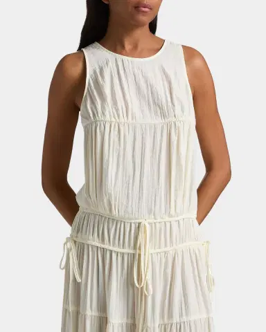 Co Soft Pleated Turn Up Midi Dress | Thumbnail 5 Co Soft Pleated Turn Up Midi Dress | Thumbnail 5