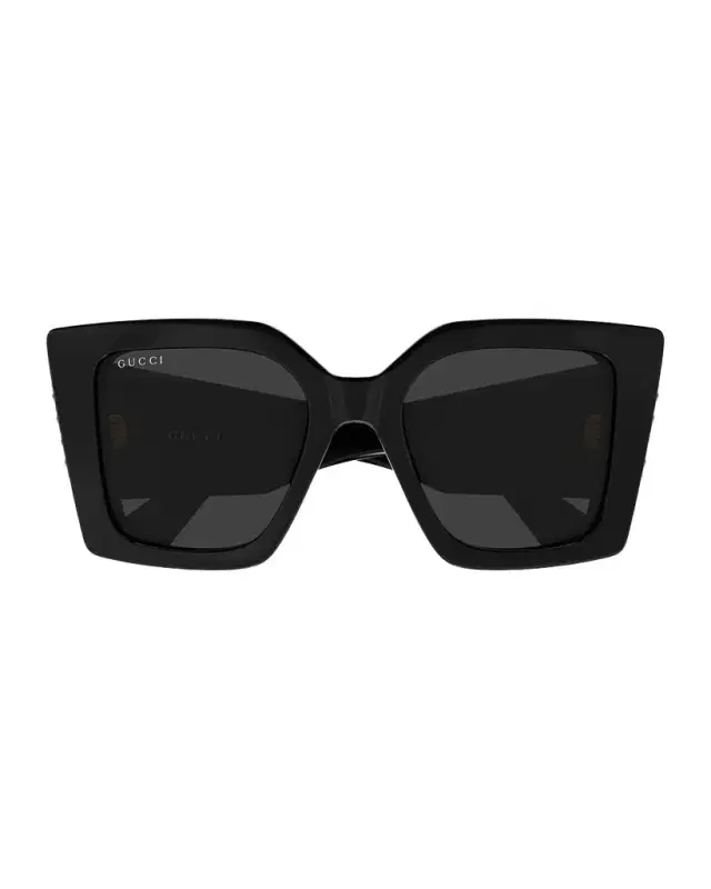 Gucci Logo 51mm Acetate Square Sunglasses