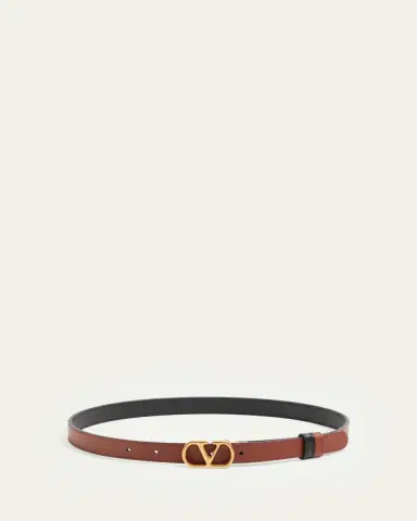 Valentino Garavani VLogo Signature Reversible Calfskin Belt, 20mm | Thumbnail 5 Valentino Garavani VLogo Signature Reversible Calfskin Belt, 20mm | Thumbnail 5