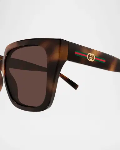 Gucci 54mm Acetate Square Sunglasses | Thumbnail 3