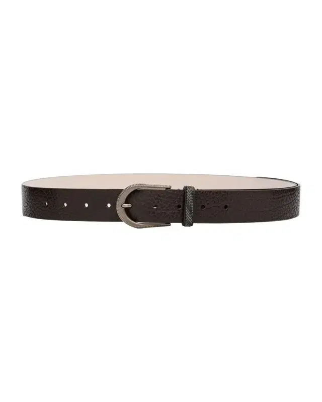 Grained Leather Belt