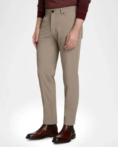 Emporio Armani Men's Nylon Stretch Slim Five-Pocket Pants | Thumbnail 3
