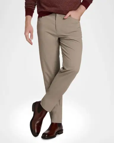 Emporio Armani Men's Nylon Stretch Slim Five-Pocket Pants | Thumbnail 6