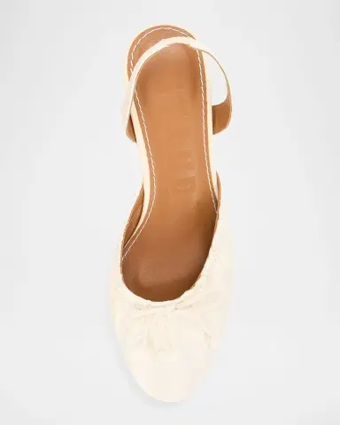 Staud Alba Satin Ballet Slingback Pumps | Thumbnail 4