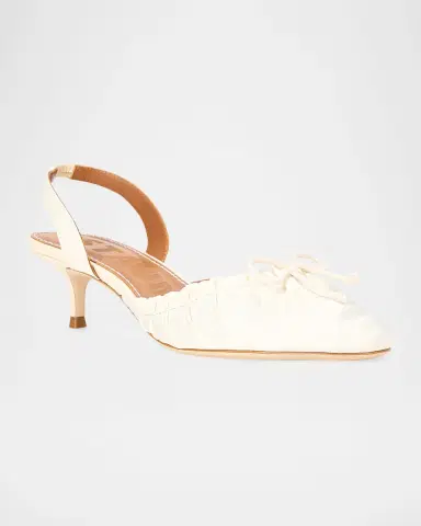 Staud Alba Satin Ballet Slingback Pumps | Thumbnail 5