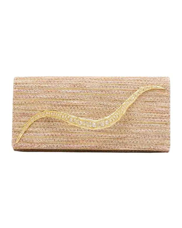 Crystal Curve Clutch Bag
