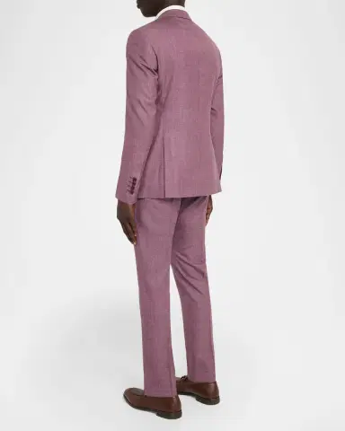 Emporio Armani Men's G Line Sharkskin Wool, Silk and Linen Two-Piece Suit | Thumbnail 3