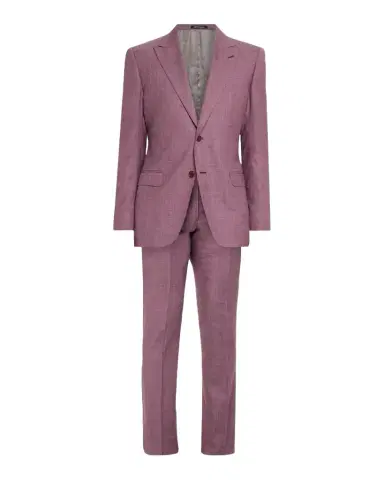 Emporio Armani Men's G Line Sharkskin Wool, Silk and Linen Two-Piece Suit | Thumbnail 1