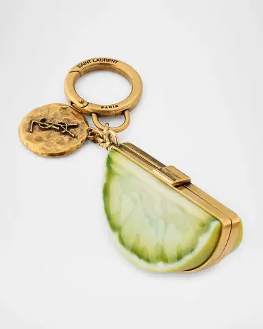 Saint Laurent Lemon Resin Keyring | Thumbnail 2 Saint Laurent Lemon Resin Keyring | Thumbnail 2