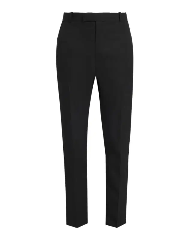 McQueen Men 's Wool Cigarette Trousers