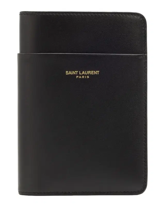 Saint Laurent Men 's Passport Case in Smooth Leather