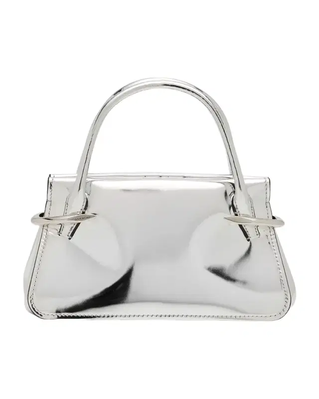 Givenchy Pinch Mini Top-Handle Bag in Mirror Leather