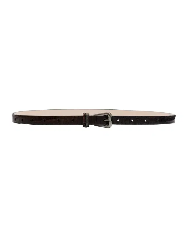 Carved Leather Belt