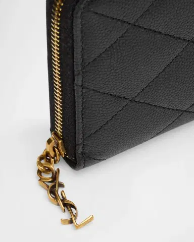 Saint Laurent Cassandre Bijou Leather Zip Wallet | Thumbnail 5 Saint Laurent Cassandre Bijou Leather Zip Wallet | Thumbnail 5